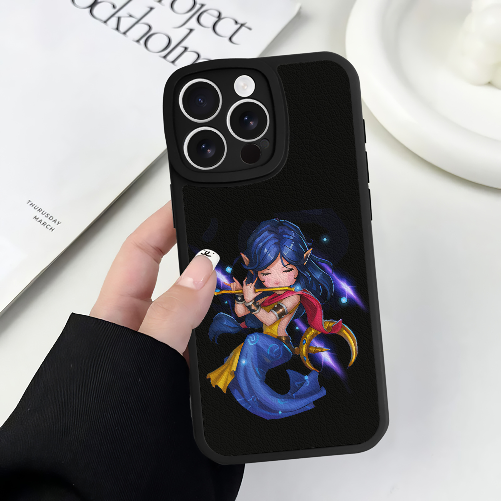 （画像用） リーグ・オブ・レジェンド League of Legends LOL 【iPhone 16シリーズ対応】シリコンスマホケース（レザー調） 材質：シリコン